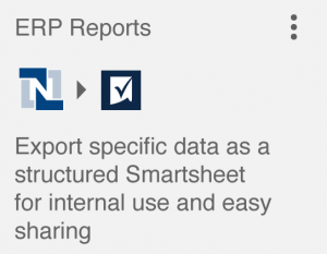 NetSuite Integration to Smartsheet Integration - ERP Reports