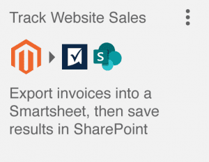 Magento Integration to Smartsheet Integration - Track Website Sales