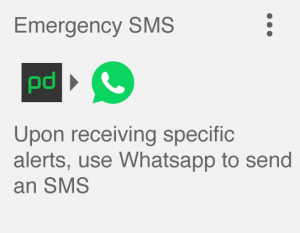 PagerDuty to WhatsApp Integration - Emergency SMS