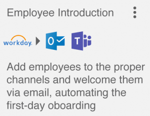 Workday to Outlook to Microsoft Teams Integration- Employee Introduction
