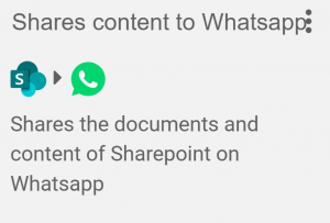 Share content to whats app