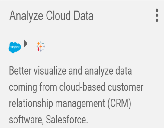 Salesforce to Tableau Integration - Analyze Cloud Data