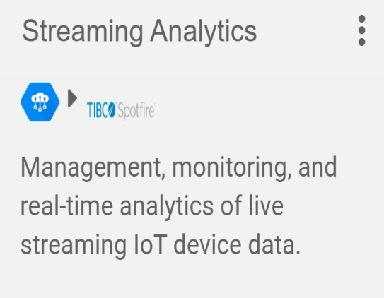 TIBCO Spotfire Integration - Streaming Analytics
