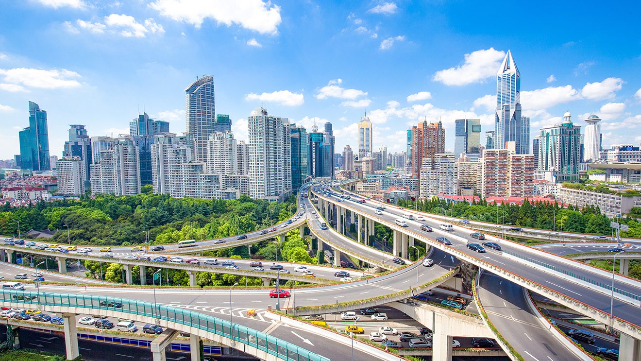 Blog 68 Panorama of the Shanghai cityscape.