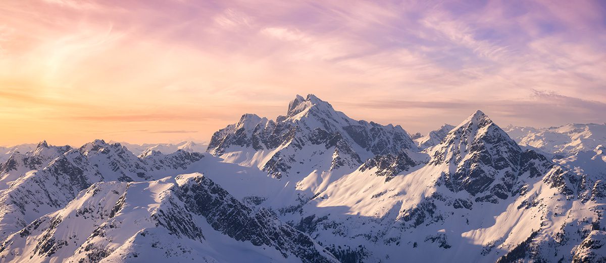 Snowy Mountain Landscape