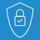 RoboMQ Homepage - Hire2Retire 223 A shield icon with a lock and a check mark.