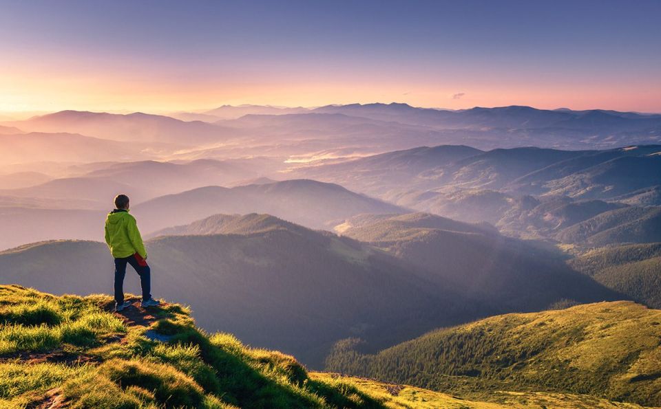 Hire2Retire Phase 5.8: Google Workspace, Ceridian API, External SFTP, and More 1 A man stands on a rock and looks out at a mountain landscape.