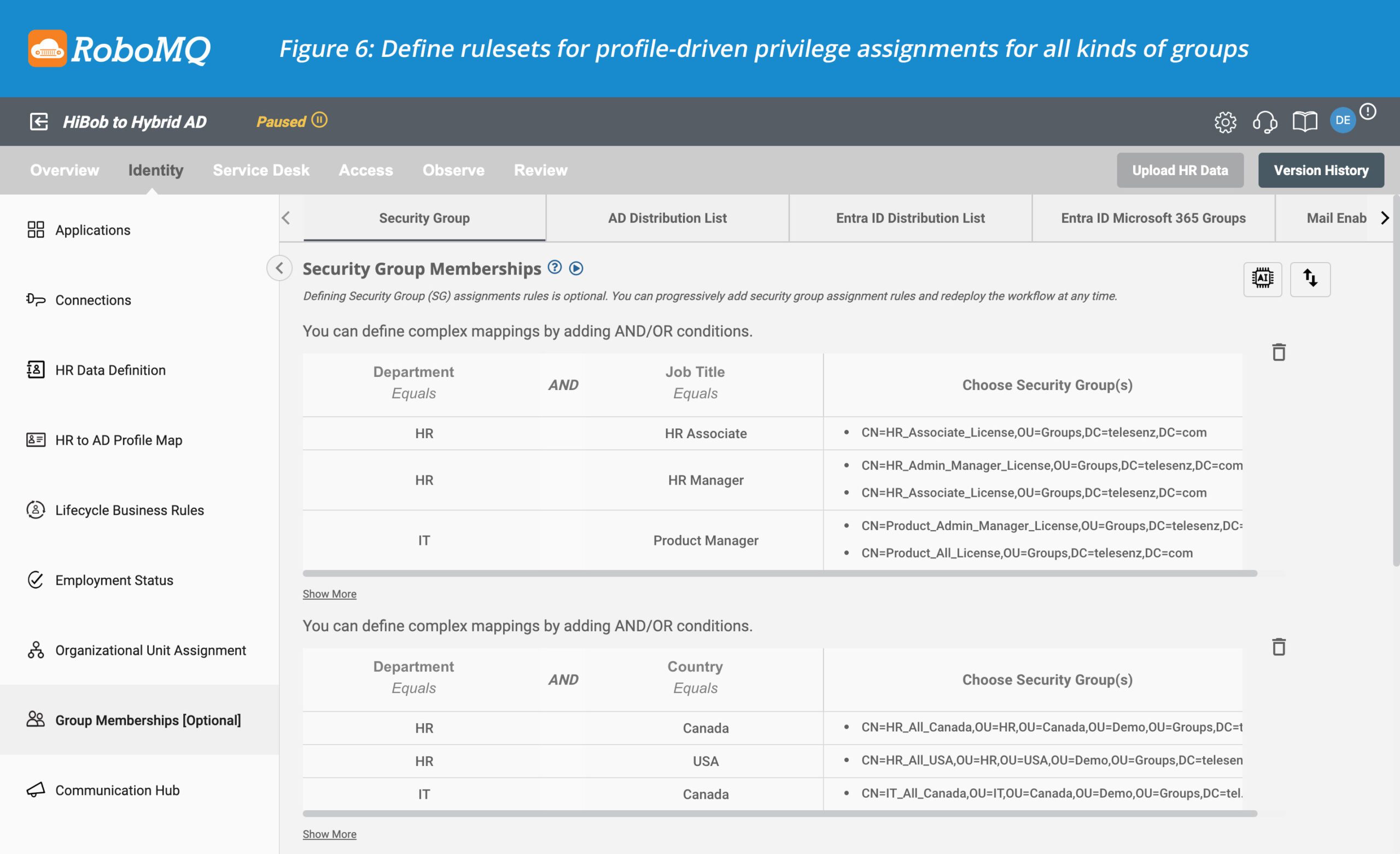 How to Integrate HiBob to AD or Entra ID (Azure AD) 8 Define rulesets for profile-driven privilege assignments for all types of groups
