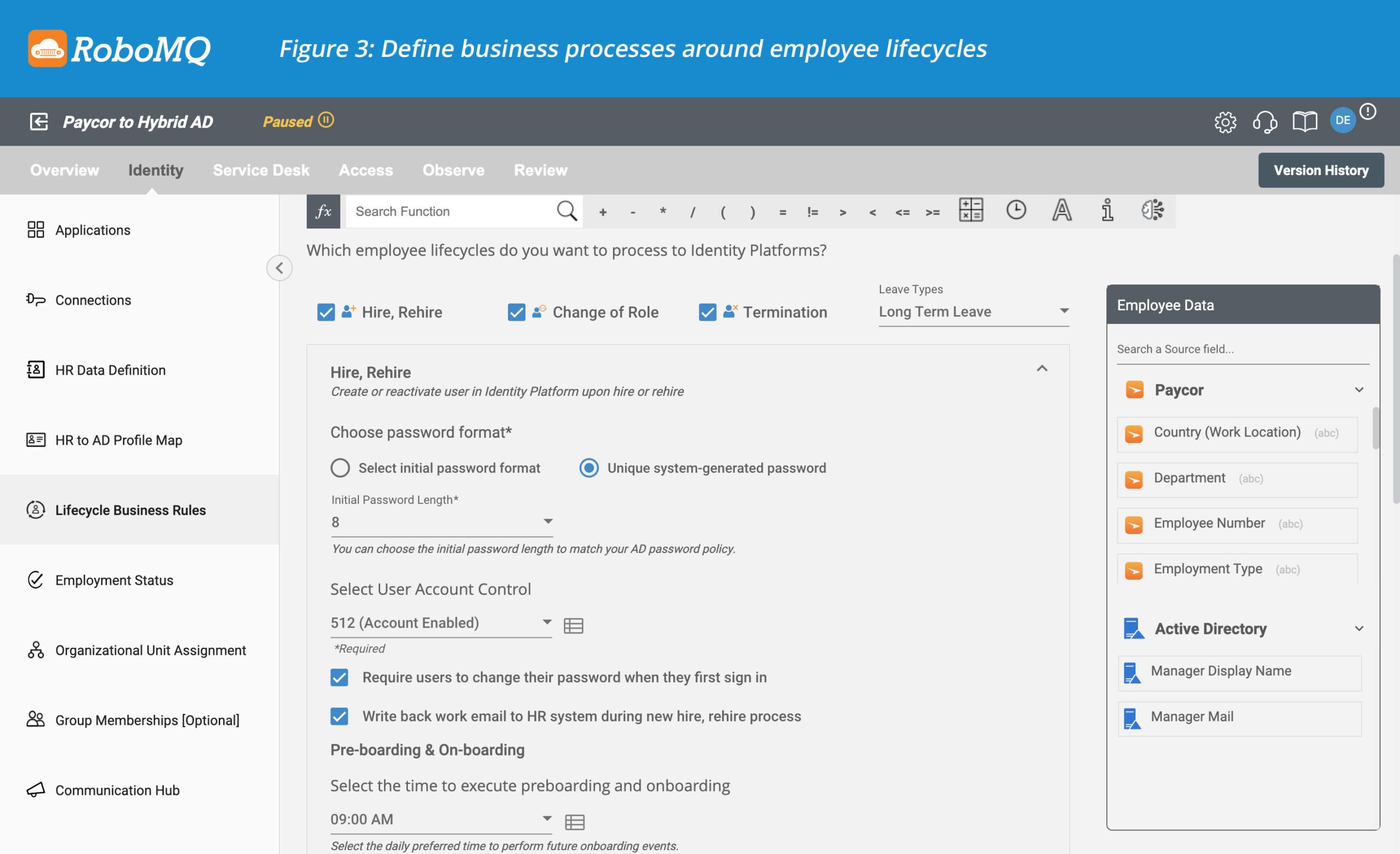 Integrate Paycor to AD or Entra ID (Azure AD) 5 Define business process around employee lifecycles