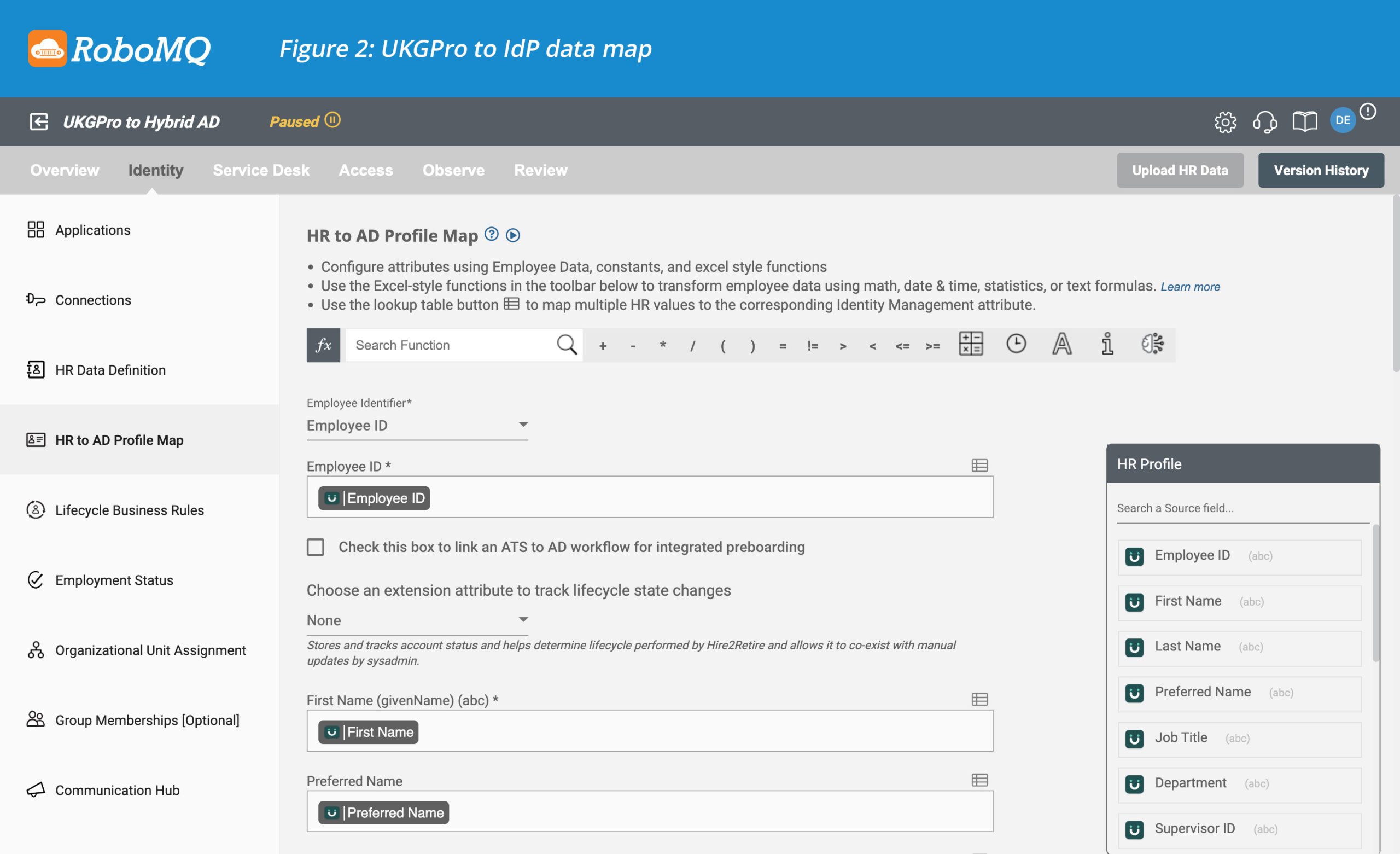 How to Integrate UKGPro to AD or Entra ID (Azure AD) 4 UKGPro to IdP data map