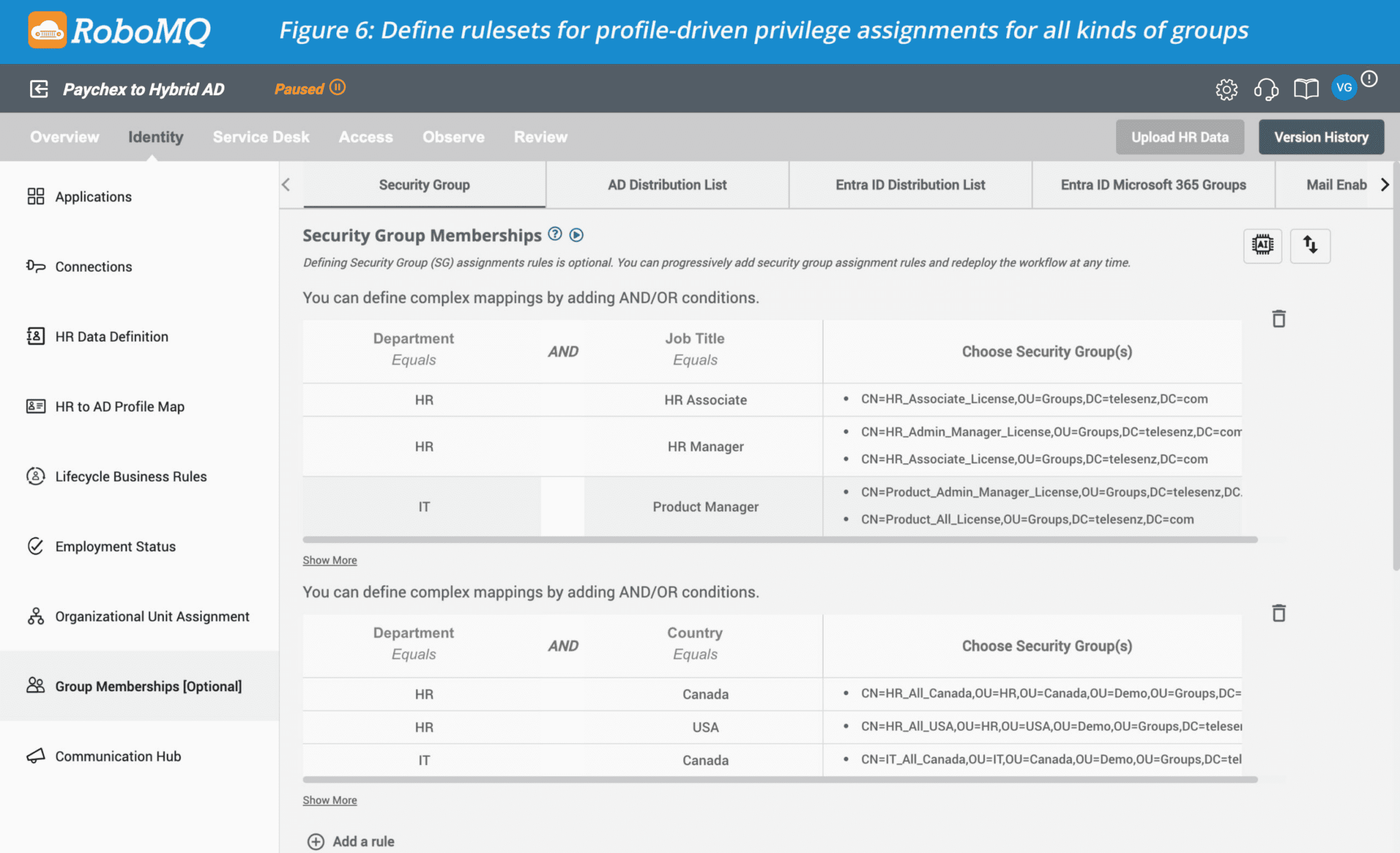 Paychex to Hybrid AD Image