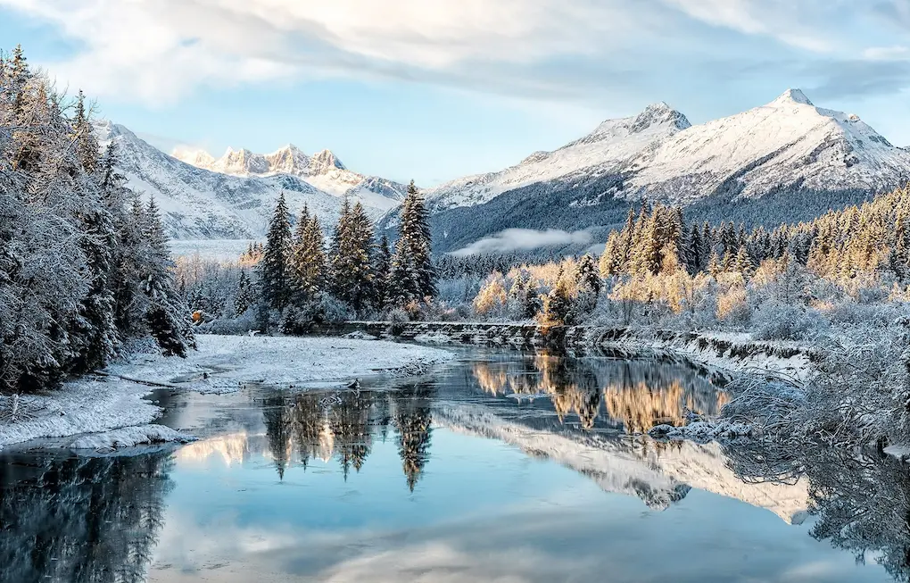 Hire2Retire Phase 7.6: Okta Identity Integration, Date-Based HR Attributes, and More 1 landscape with a lake in the foreground and snowy mountains in the background.