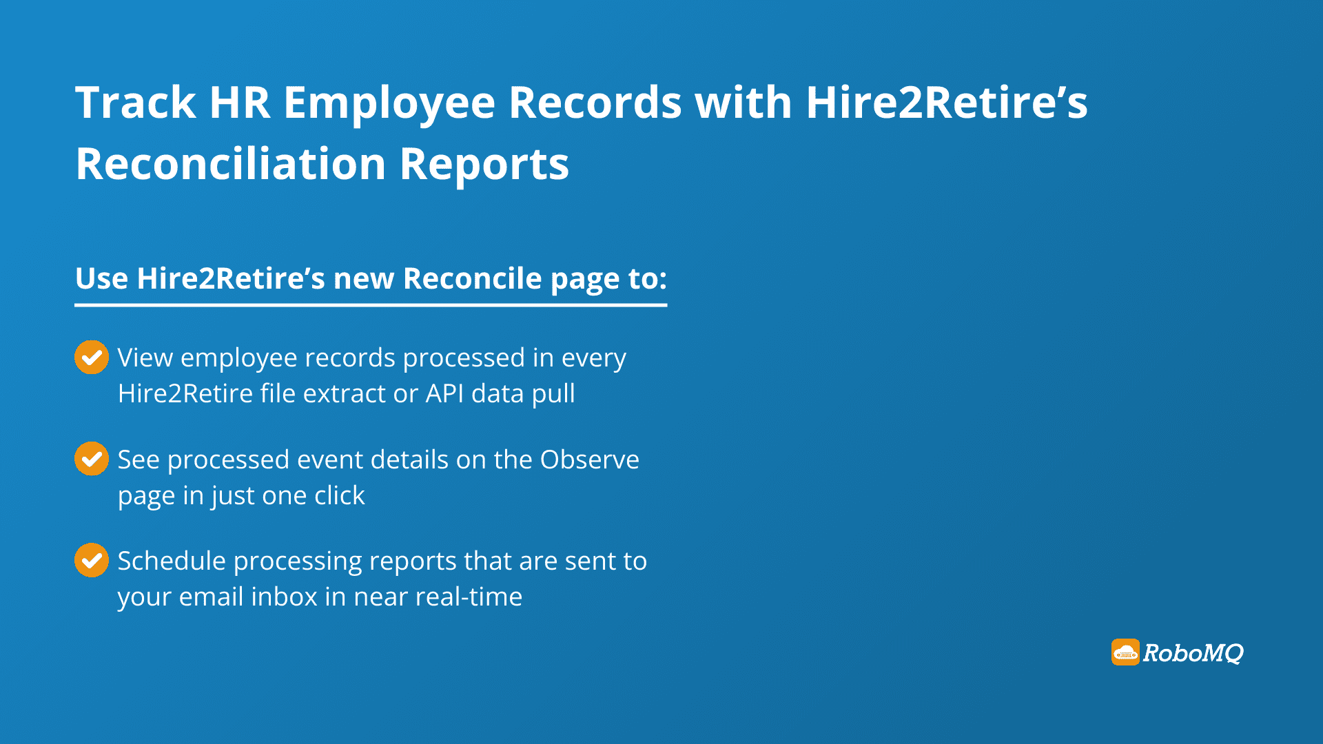 Track HR Employee Records with Hire2Retire's Reconciliation Reports