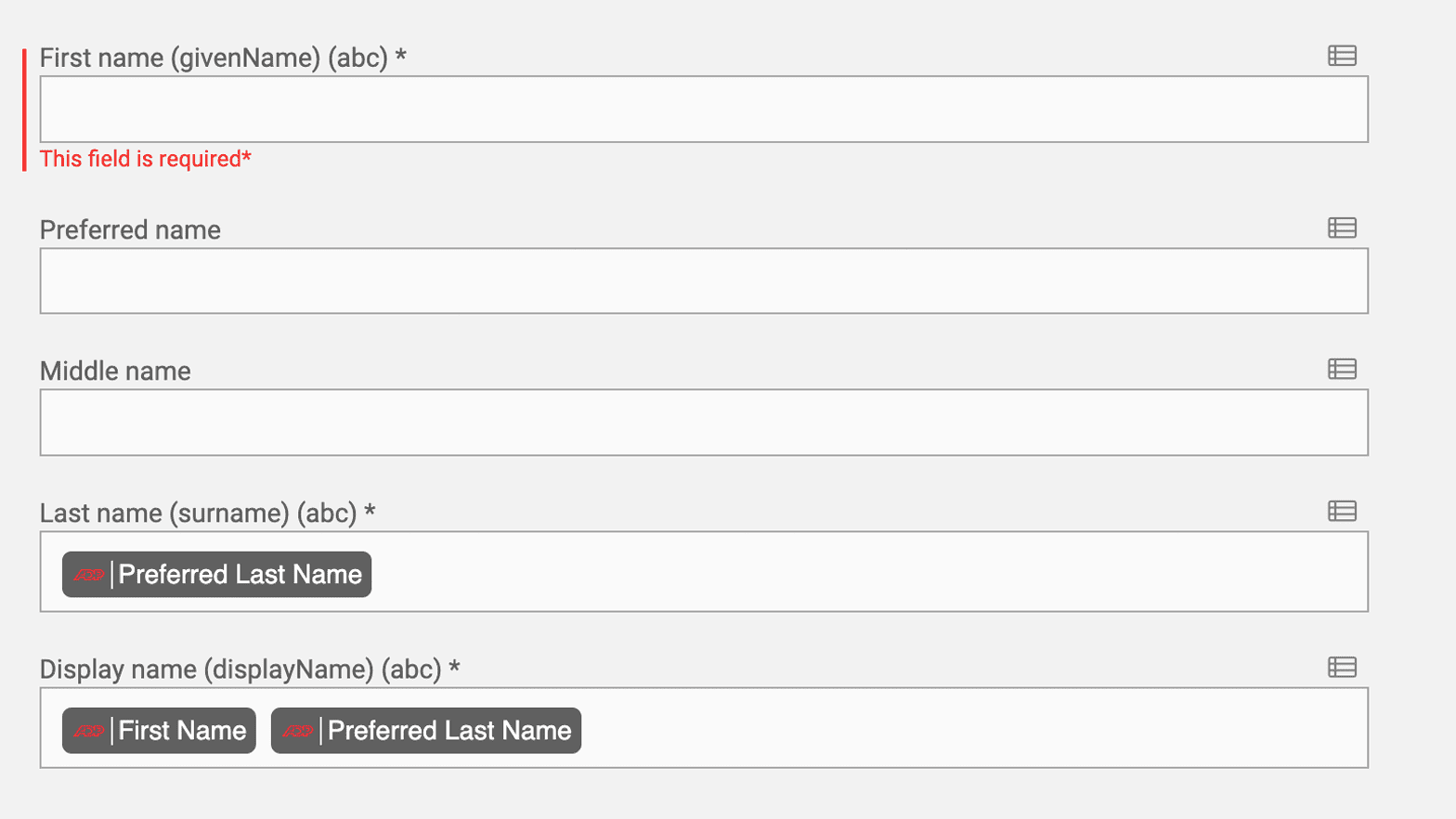 An example of the new error notifications added to the UX in Hire2Retire Phase 8.3