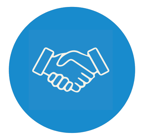 Katerra Achieves 90% Cost Reduction in Employee Onboarding to Drive Aggressive Growth 2 An icon for Handshake describing the superior first day at work with Hire2Retire