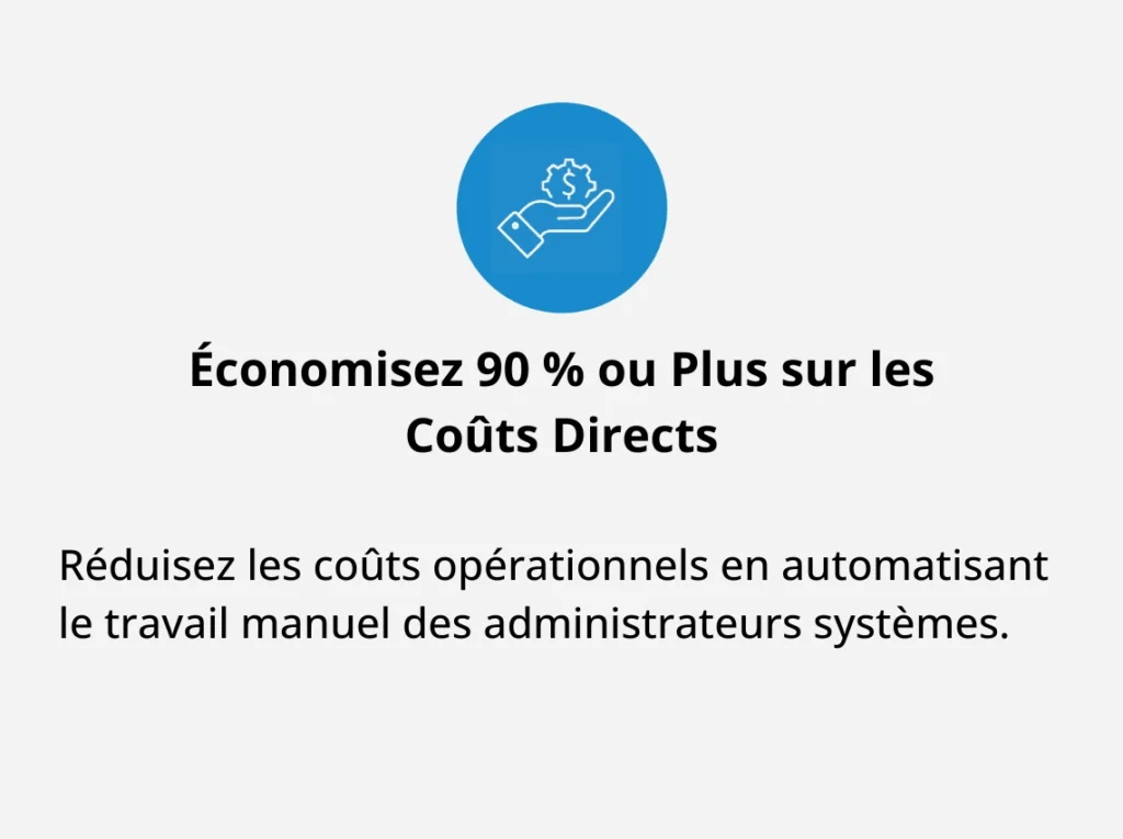 Économisez 90 % ou Plus sur les Coûts Directs
