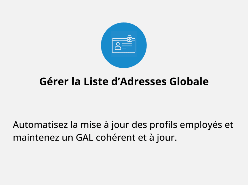 Gérer la Liste d’Adresses Globale