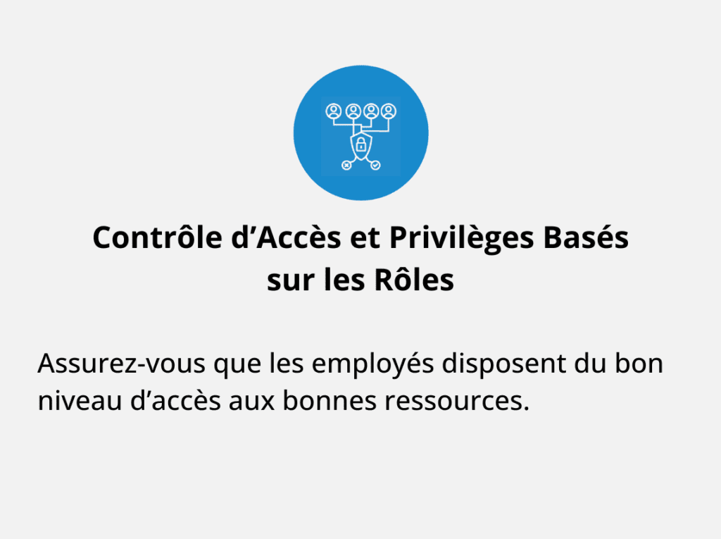 Contrôle d’Accès et Privilèges Basés sur les Rôles