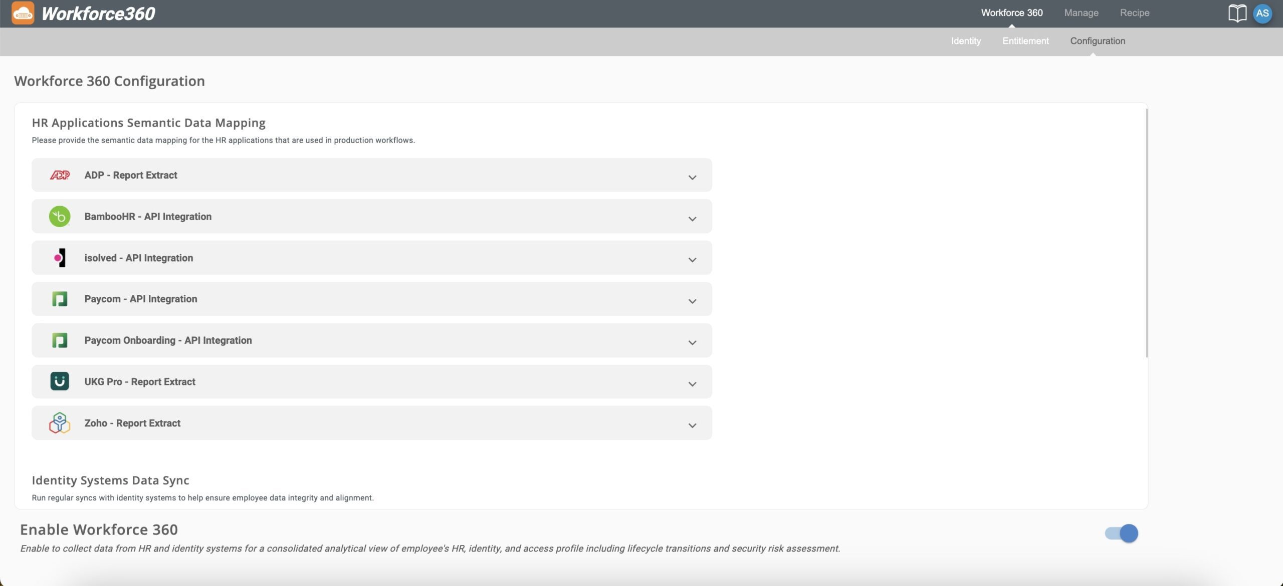 Workforce360 Configuration Management