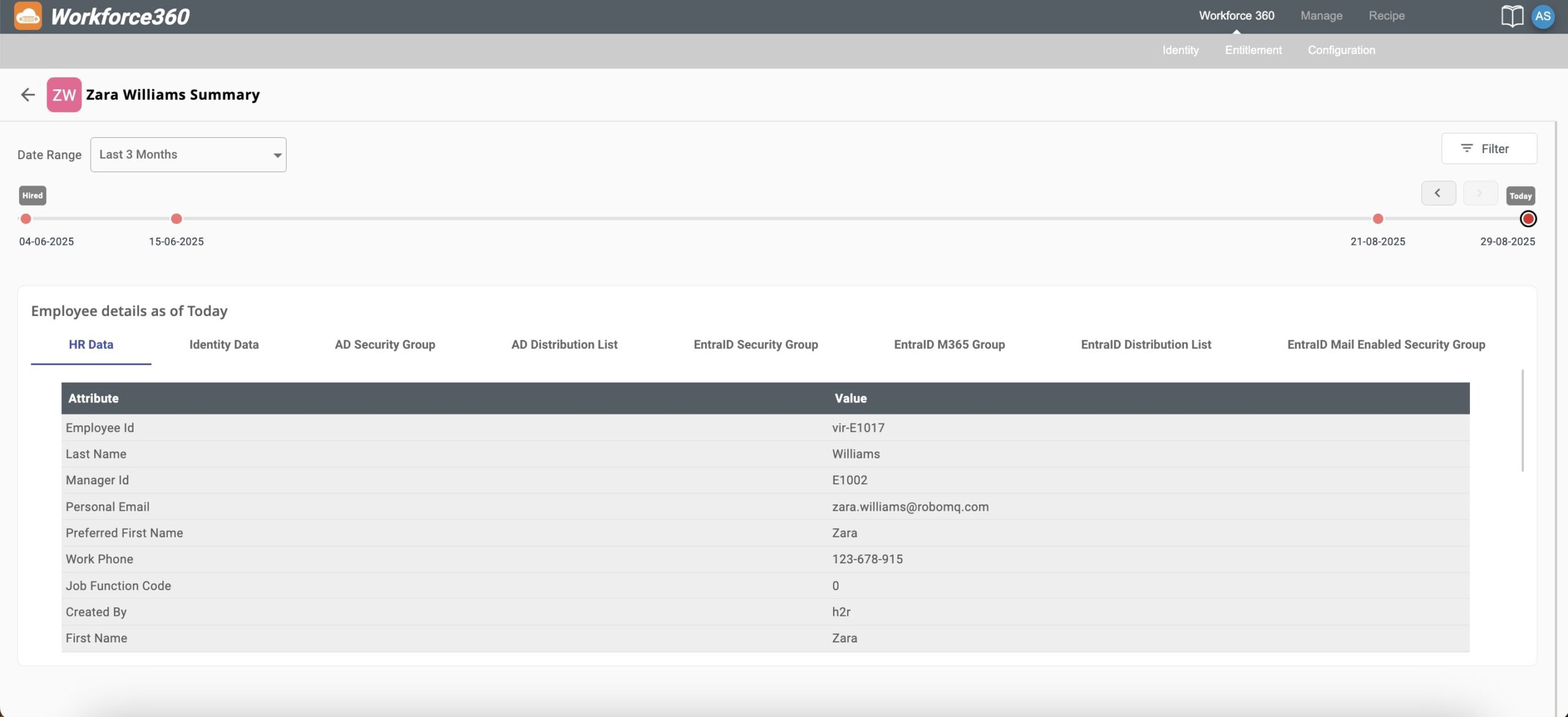 Workforce360 Identity Management