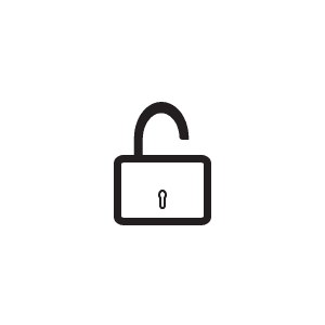 Employee Life Cycle Management 92 security lock black icon 01