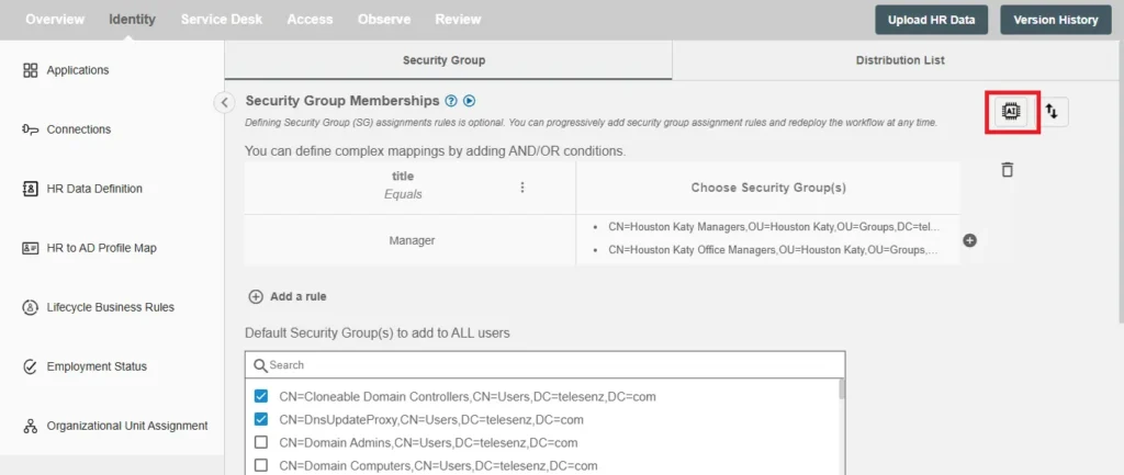 AI insights for group membership management