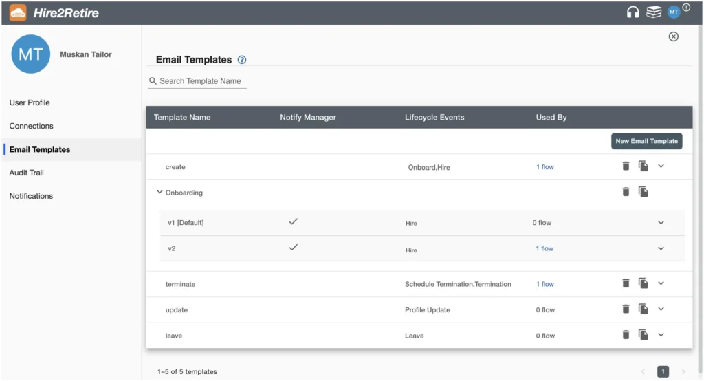Hire2Retire’s Communication Hub automates employee communications