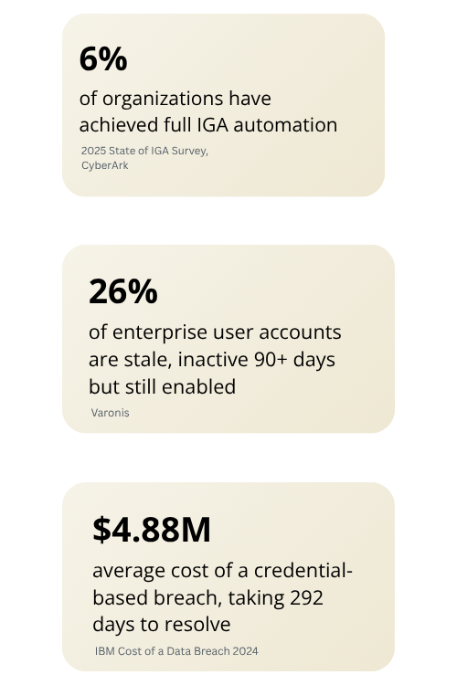 IGA Without Lifecycle Automation Effect Statistics