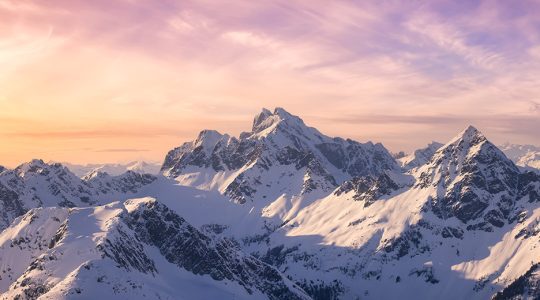 Snowy Mountain Landscape